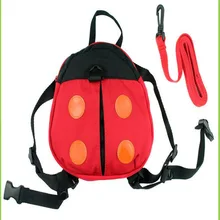Детский Школьный рюкзак с двойным плечом для моделирования животных, детский пропущенный, серая летучая мышь, Красная Божья коровка