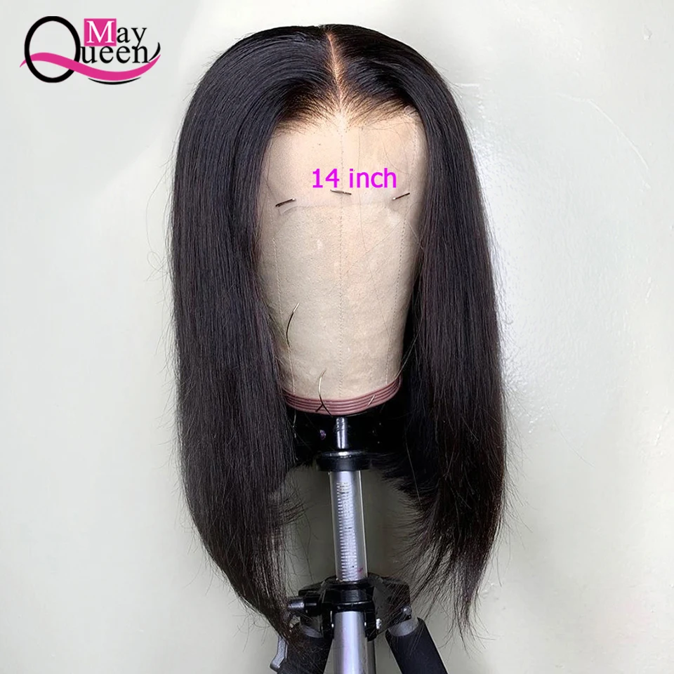 HTB1nH4ccRGw3KVjSZFwq6zQ2FXaw 13x4 Short Lace Frontal Human Hair Bob Wigs XYHair Brazilian Remy Hair Straight Lace Front Wig for Women Pre Plucked Hairline