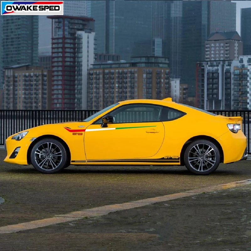 Виниловая наклейка в полоску для автомобиля Toyota 86 GT|Наклейки на автомобиль| |