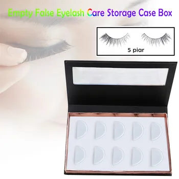 

1PC Empty False Eyelashes Storage Box Container Holder for 5 Pairs Plastic eyelashes Storage Case 2U81211