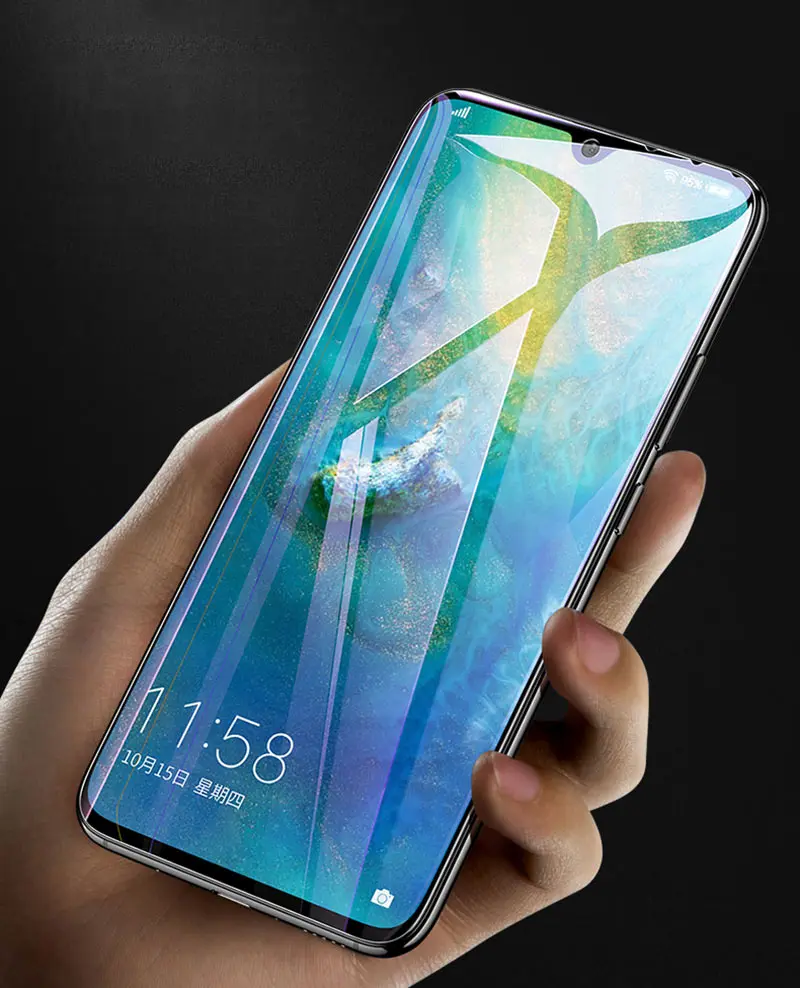 BFOLLOW 5D Защитная пленка для huawei mate 20/20 Pro/20 Lite/20X с мягким полным покрытием+ Аврора задняя пленка анти шок