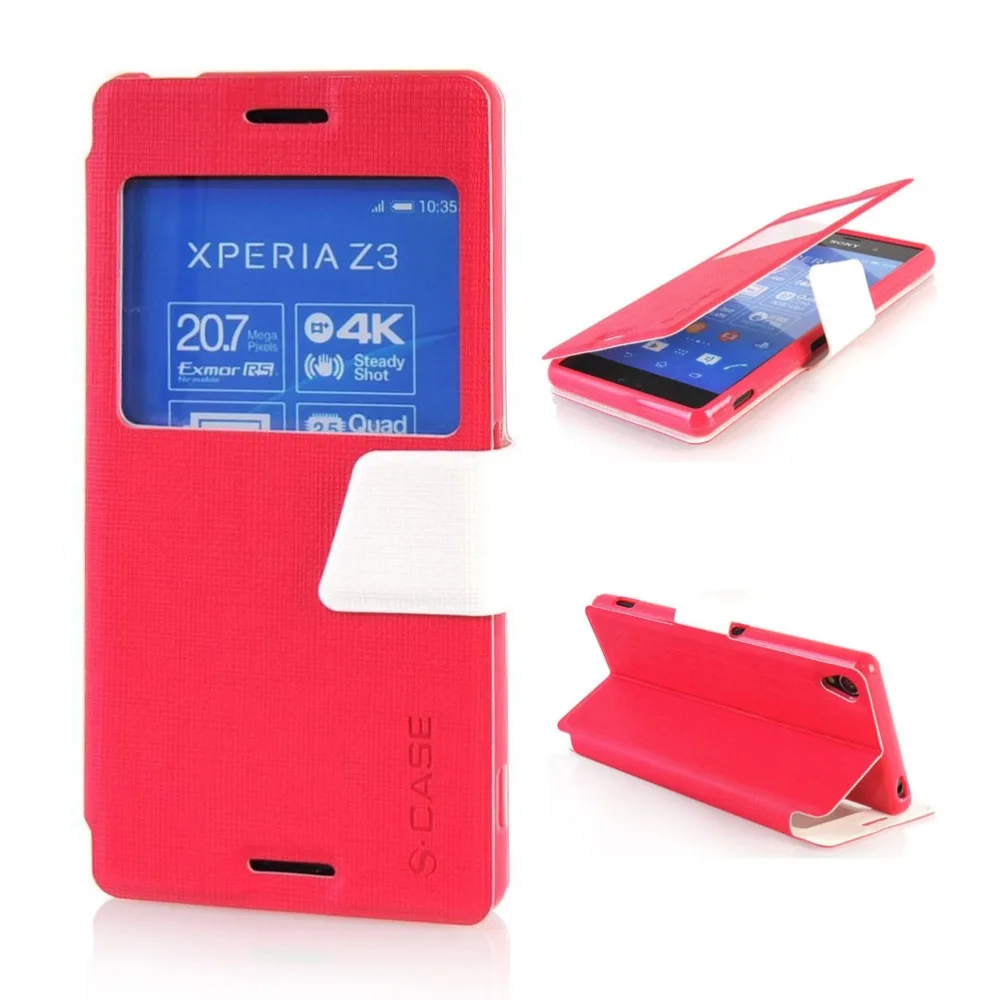 

Pu Leather 5.2For Sony Xperia Z3 Case For Sony Xperia Z3 D6603 D6643 D6653 D6633 Cell Phone Flip Cover Case