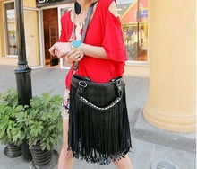 New Fashion Women Bag Celebrity Tassel Fringe Shoulder Messenger Handbag CrossBody High Quality Hot