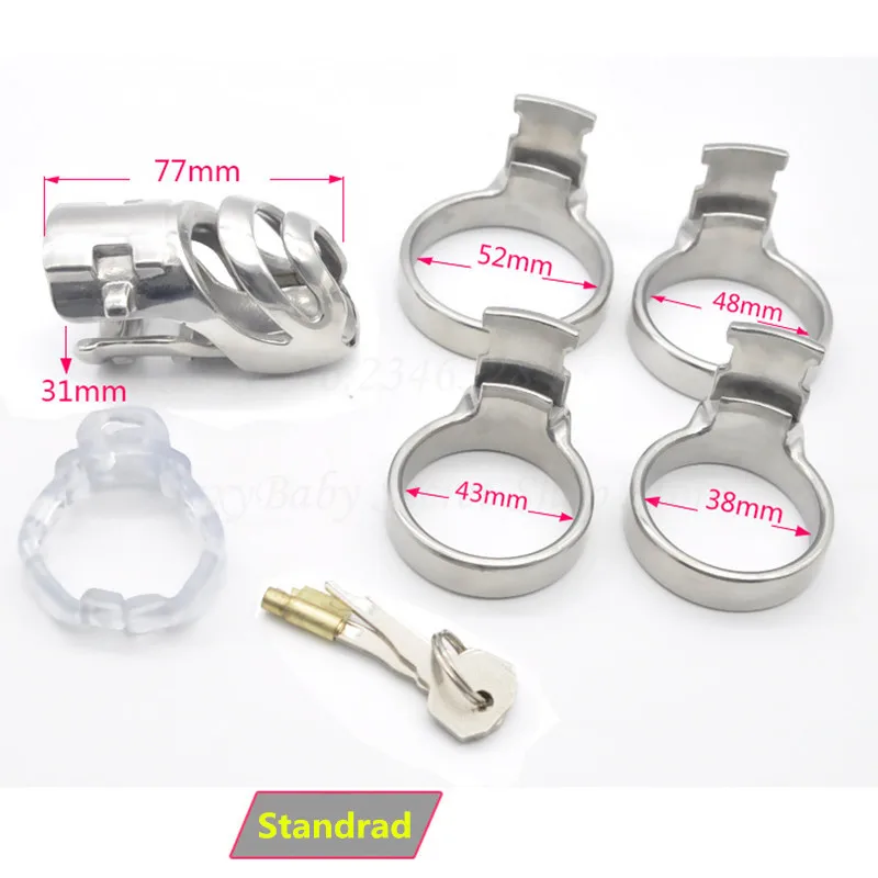 New 316L Stainless Steel Stealth Lock Standard Male Chastity Devices,Cock Cage,Penis Rings,Penis Lock,Chastity Belt,BDSM For Men