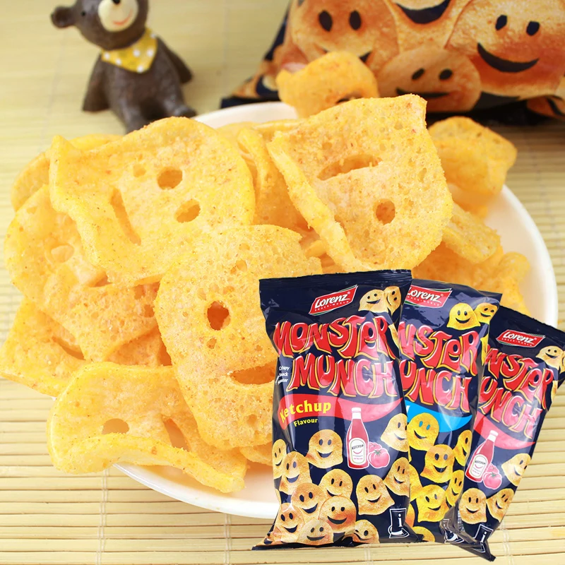 German imports Lorentz little monster chips 75g * 3 pack puffed food