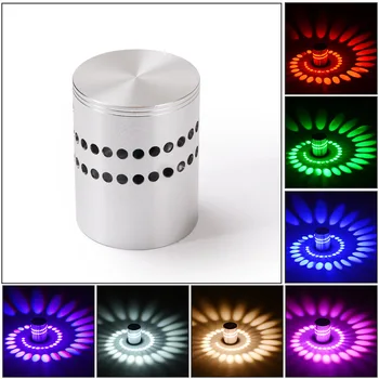 

HOT Spiral Hole Hollow Wall Lamp Surface Install LED Wall Light Home Decoration TI99