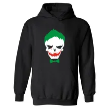 Hero Suicide Squad Joker Punk Hooded Mens XXXL Hoodie in Harley Quinn Mens Hoodies and Sweatshirts Street Brand Big Size 4XL