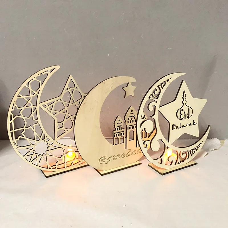 

New Happy Eid Mubarak Decor for Home Ramadan Decoration Eid Mubarak Gift for Ramadan Et Eid Decorations Islam Kareem Candle tray