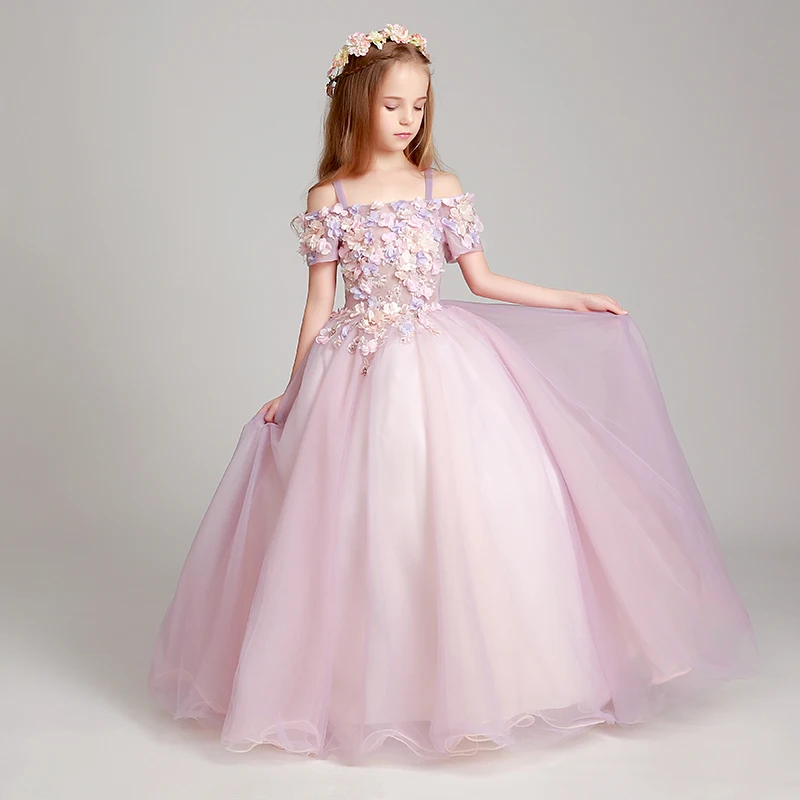 

Summer Girl Dresses Kids Sleeveless Flower Girl Dress Formal Dresses