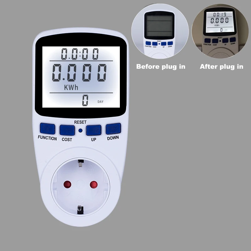 New Digital Energy Meter Wattmeter with Backlight Electronic Power