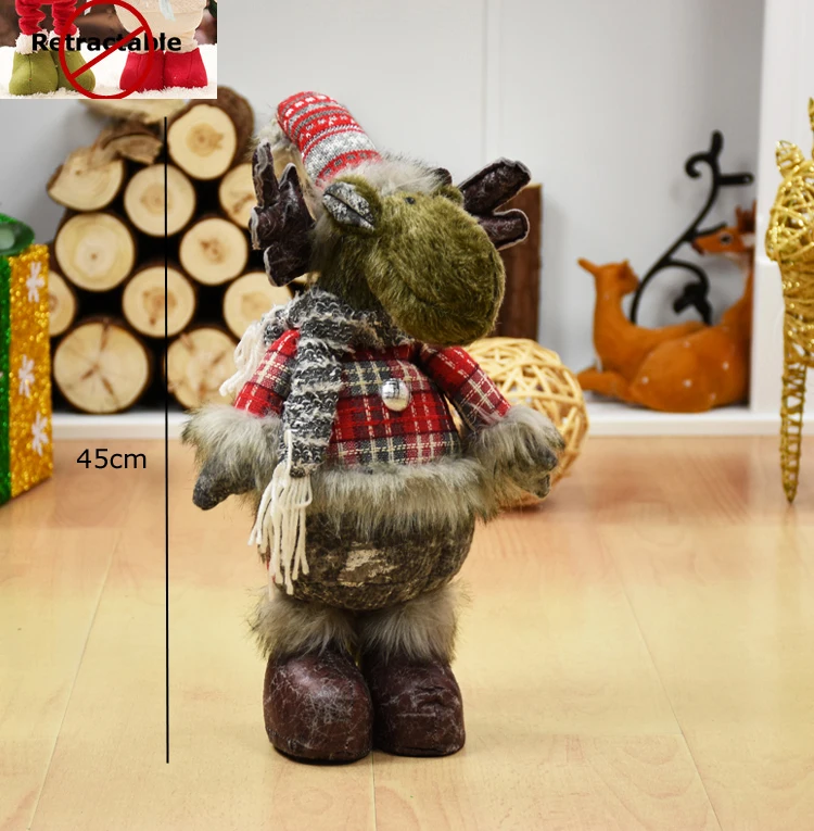 Рождественские украшения для дома Рождественские куклы Санта Клаус игрушки стоят статуэтки украшения Рождественский подарок для детей - Цвет: elk 227