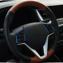 Внутренняя накладка рулевого колеса из нержавеющей стали для hyundai Tucson аксессуары