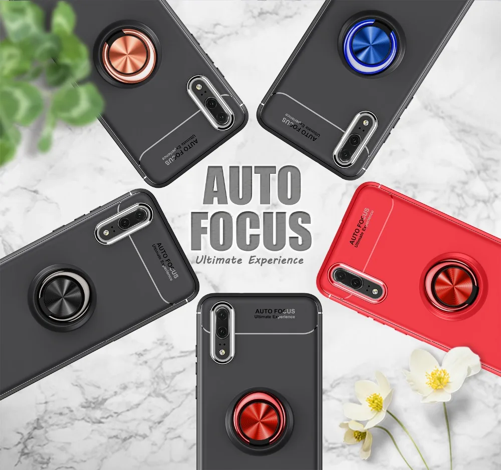 

Magnetic Ring Cases For Huawei P10 Lite Case For Huawei P8 Lite 2017 Case Car Bracket Cover For Huawei P20 Pro P9 P10 Plus Lite