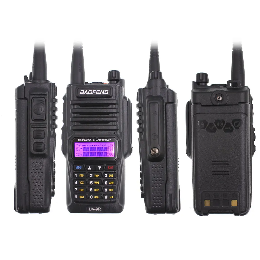 IP67 Водонепроницаемый Baofeng uv9r 7 Вт рация UV-9R 136-174/400-520 МГц двухдиапазонный двойной режим ожидания двухстороннее радио