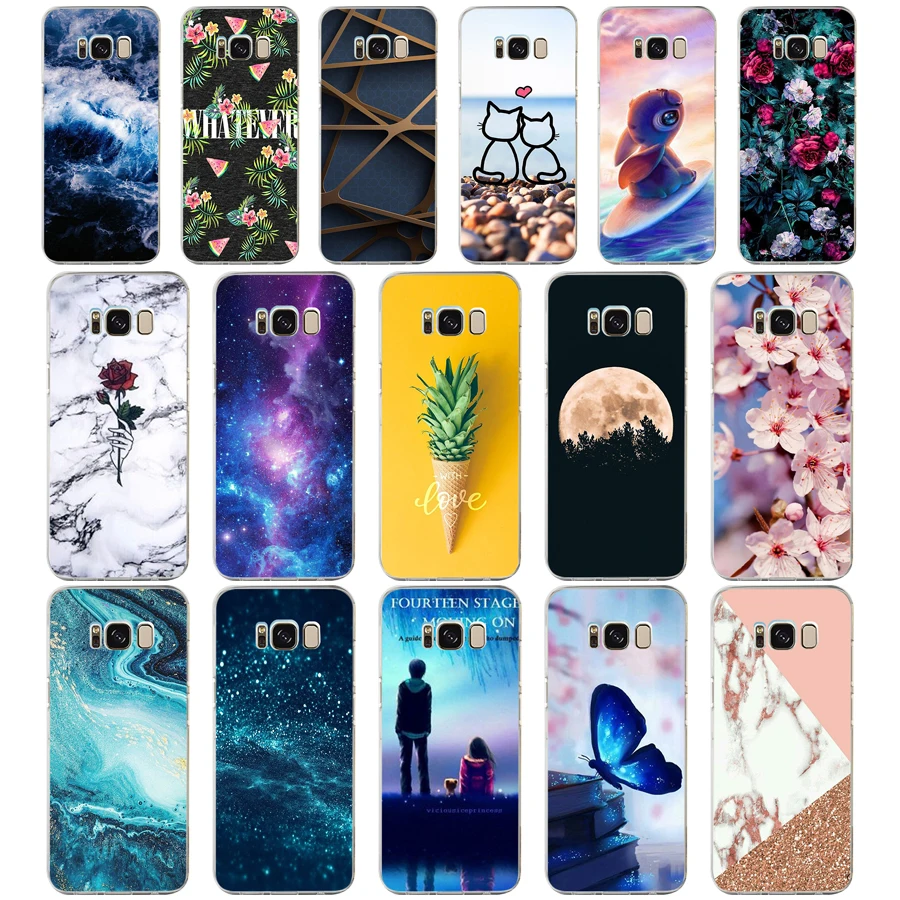 

N Silicon phone Case For Samsung Galaxy S8 Cases Cover For Samsung S8 plus Phone shell new design full 360 protective