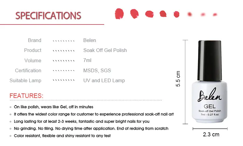 Belen, 7 мл, верхнее покрытие, грунтовка для ногтей, гель для нейл-арта, переводная краска для нейл-арта, нужен УФ светодиодный светильник для сушки, Базовое покрытие для УФ-геля