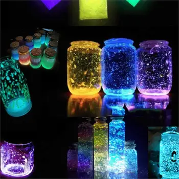 Mixed Resin Jewelry DIY Making Craft Glow In The Dark Powder Luminous Pigment Green 8cm x 6cm, 1 Packet (Approx 10 Grams) uv reactive glow in the dark pigment powder long afterglow yellow green invisible white 1000 g with maximum brightness