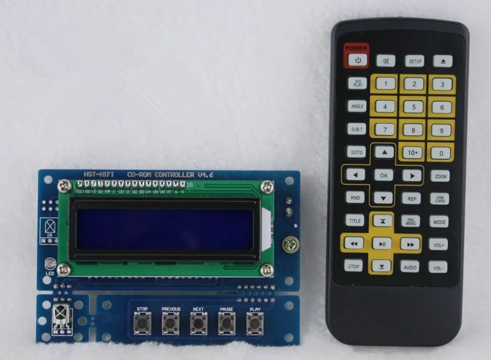  DIY CDROM DVD-ROM CONTROLLER KIT WITH REMOTE IDE ROM Audio Player Controller Kit