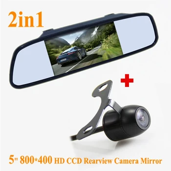 5 inch HD led Mirror Monitor 2ch Video Input 800*480 For 170 Angle Night Vision Car Rear View Camera Reverse Backup Color Camera 5 inch HD led Mirror Monitor 2ch Video Input 800*480 For 170 Angle Night Vision Car Rear View Camera Reverse Backup Color Camera