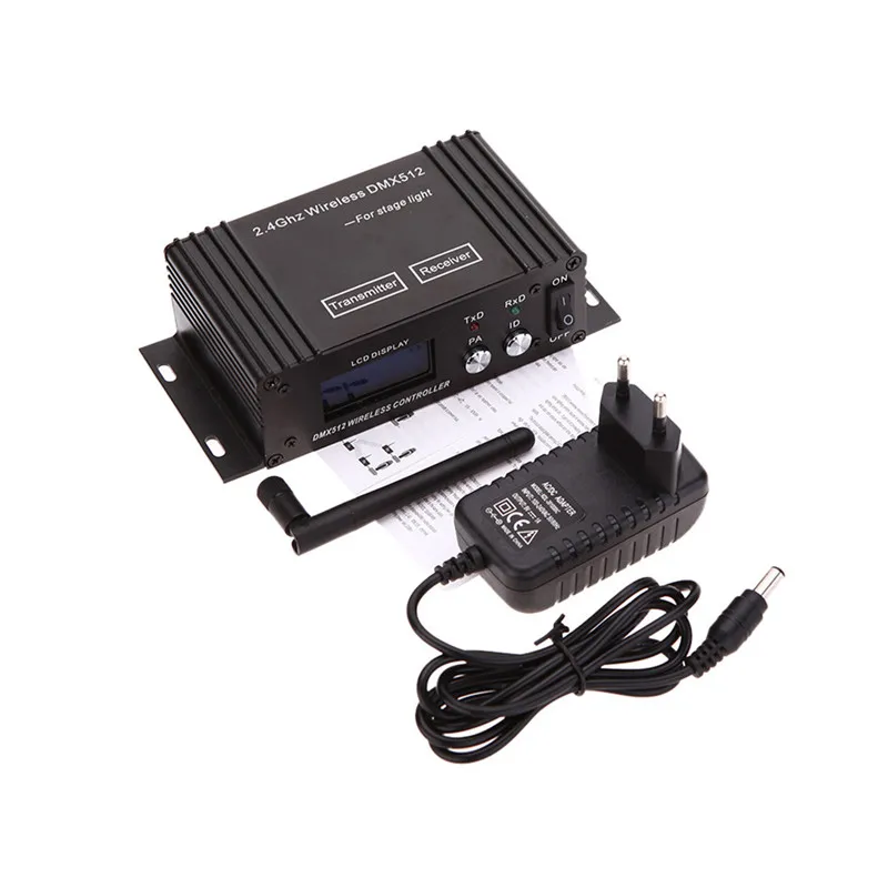 

Mini 2.4G Wireless Dmx 512 Controller Transmitter Receiver Lcd Display Dmx Controller Repeater Disco Light