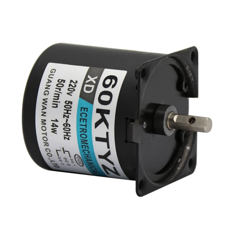1PCS AC220V 28W 68KTYZ New Micro High Torque Gear Motor PMSM Motor Copper Coil
