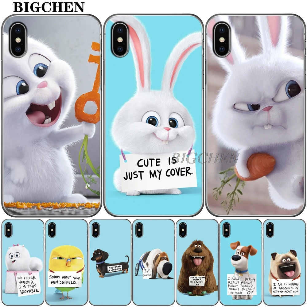 

BigChen For Apple iPhones 5 5S SE 6 6S 7 8 Plus X Case Cute Pets Soft Silicone for iphone XS Max XR 5 6 s 7 8 plus Phone shell