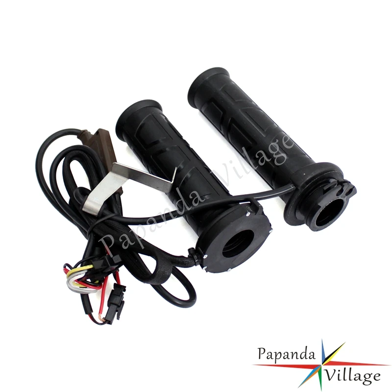 Papanda Motorcycle Black Electric Heated Handlebar Throttle Grips