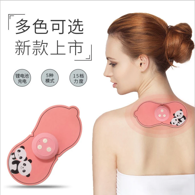 1Pcs Mini USB Charge Smart Massage Sticker Neck Waist Back  Massager Massage Relaxation Muscle Pain Relief Pads