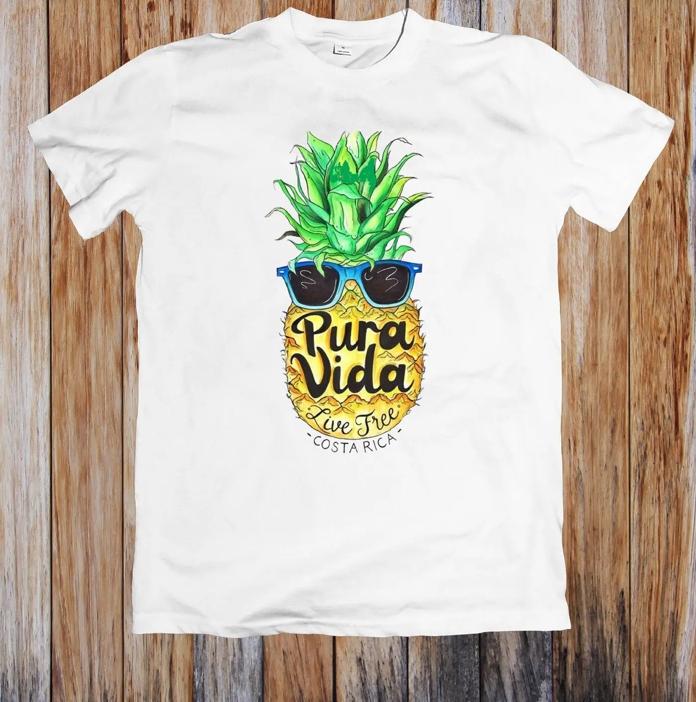 

LIVE FREE PURA VIDA COSTA RICA FUNNY UNISEX T-SHIRT Cool Casual pride t shirt men Unisex New Fashion tshirt Loose Size top
