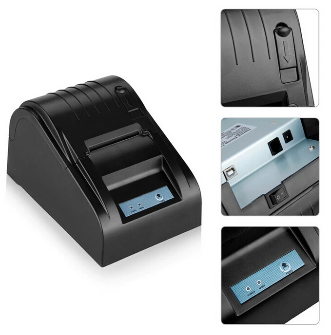 

2015.2016 New arrival USB interface 58mm pos receipt printer thermal printing with power supply built-in free shipping