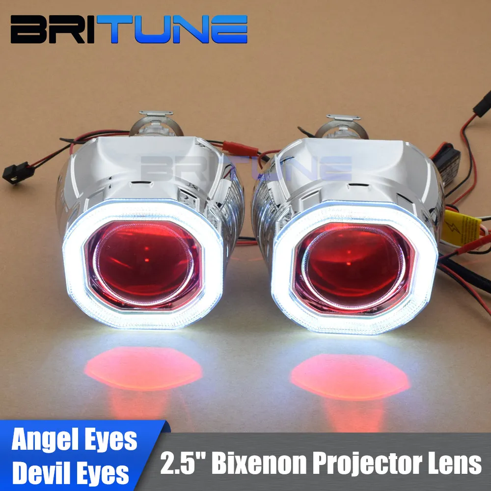 Car Lenses in Headlight Mini 2.5'' HID Bi xenon Projector Lens LED COB