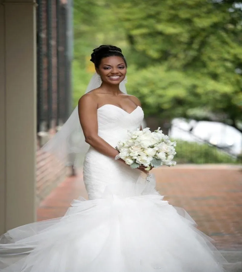 2016 New Summer Backless Mermaid Wedding Dress Vintage Sweetheart