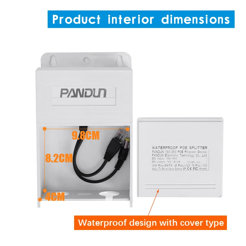  CCTV Monitor camera waterproof box POE Splitter module separator Integrated power type no-standard  - 32884001242