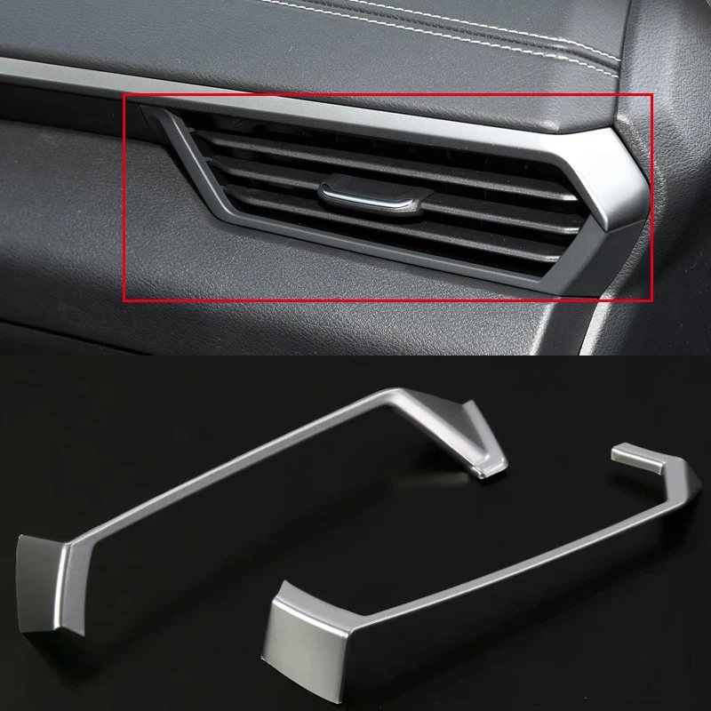 

Left hand driving front Air Outlet Vent Cover Trim ABS For Nissan Altima 2019 Front air Outlet Trim Frame Matt 2 Pieces car