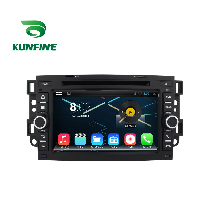 

KUNFINE Android 7.1 Quad Core 2GB Car DVD GPS Navigation Player Car Stereo for Chevrolet Aveo 2002-2011 Radio Headunit Bluetooth