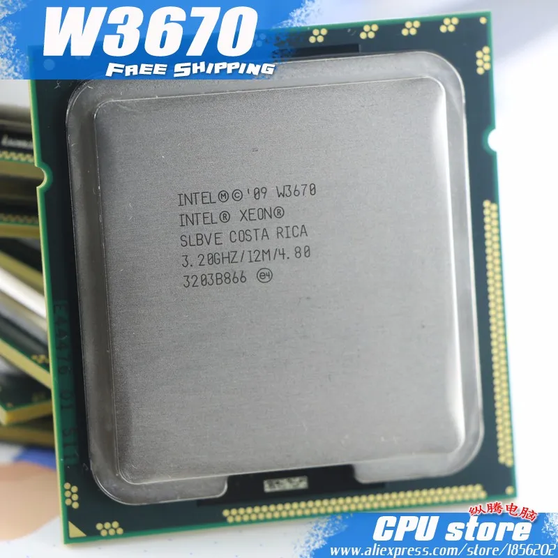 Процессор Intel Xeon W3670 cpu/3,2 ГГц/LGA1366/12 МБ кэш L3/шесть ядер/серверный cpu, есть, ЦП W3680
