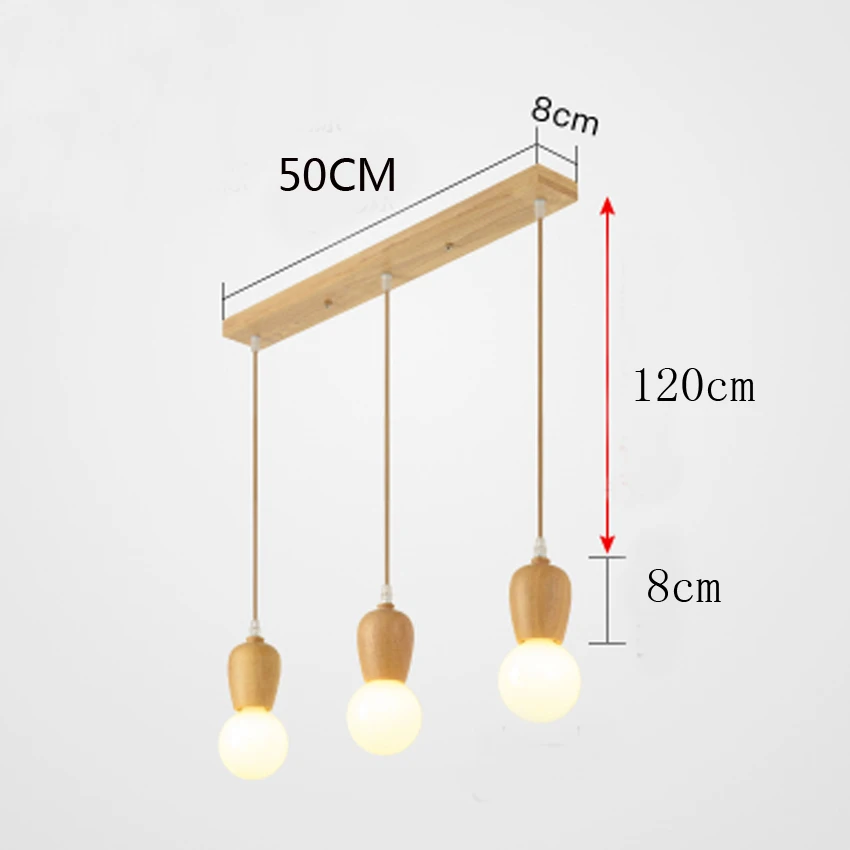 Винтажный Лофт деревянный подвесной светильник ing 1-6 головок Деревянный Китайский Японский стиль подвесной светильник столовая гостиная Ресторан кухонный светильник