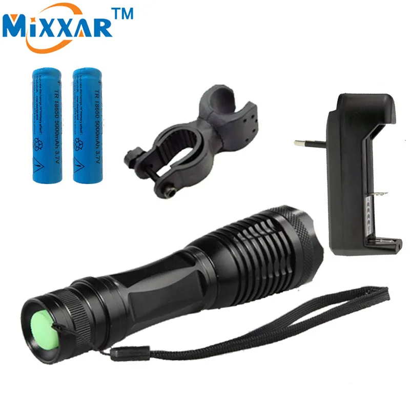 zk30 Torch LED Flashlight CREE XM-L T6 4000 Lumens Zoomable Flashlight High Powers LED Cycling Bike Bicycle Front Head Light