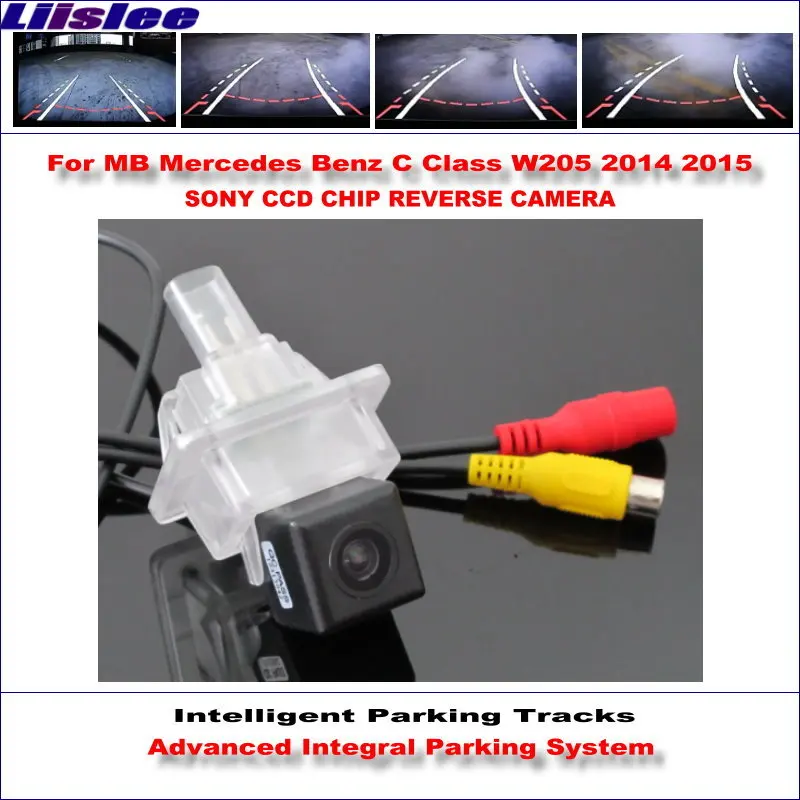 

Liislee Dynamic Guidance Rear Camera For Mercedes Benz C Class W205 2014 2015 / 580 TV Lines HD Parking Intelligentized