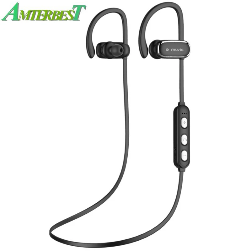 

AMTERBEST Bluetooth Headphones Wireless Sports Earphones with Mic, HD Sound with Bass, Noise Cancelling for IOS Android Phone