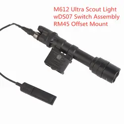 Тактическое оружие для страйкбола пистолет Супер легкий Surefir M612 ультра 350 лм лампа Тактический Скаут фонарь для ружья светодиодный версия