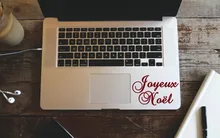 Décalcomettes Joyeux noël | Décalcomettes de citation de français, décoration de noël, décalcomanie de fenêtre, pour le thème d'hiver et pour la porte frontale