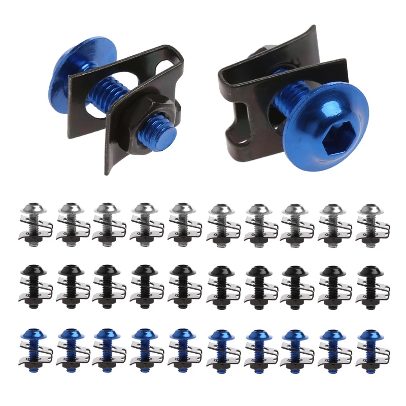 

1Set 10x 6mm Motorcycle Fairing Bolt Nut Spire Speed Fastener Clip Screw For Yamaha Dropshipping