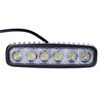 

2Pcs 18W LED Work Light Driving Light Bar For 4x4 Off Road SUV Car Truck Trailer Tractor UTV Vehicle Car Light Car-styling