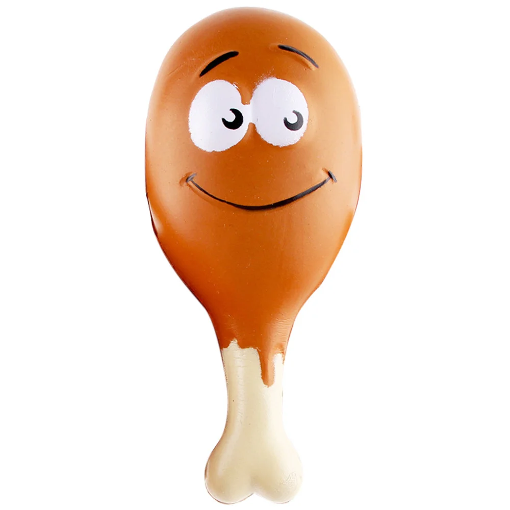 

15CM Cute Simulation Chicken Leg Smile Face Slow Rising Squishy Kawaii Squishies Soft Squeeze Toy Decompression Squeeze Toys