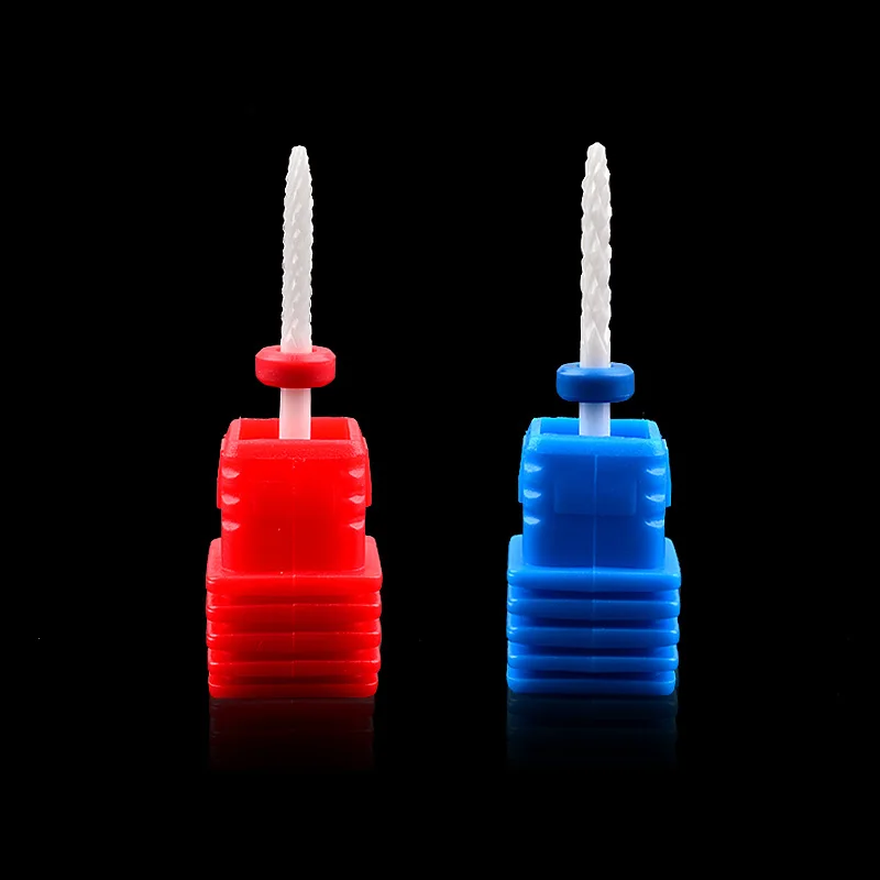 

1 Pcs 3/32" Ceramic Small Flame Nail Drill Bits Under Nail Cleaner File Machine Manicure Pedicure Drills Accessories Tools