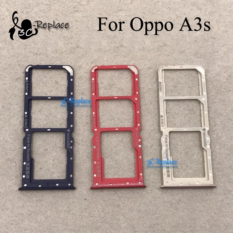 Для Oppo A3s/для Oppo A2 Pro Sim лоток держатель карт Micro SD слот запчасти адаптер для sim-карт