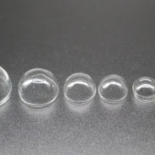 10 шт. 15 мм/16 мм/18 мм/20 мм/25 мм/30 мм стеклянная полусфера крышка купол diy прозрачный Полукруглый Стеклянный шар пузырь DIY стеклянный флакон кулон