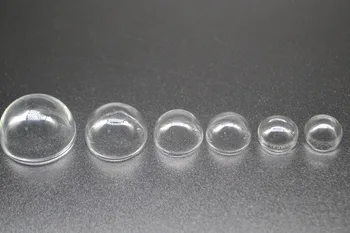 

10pcs 15mm/16mm/18mm/20mm/25mm/30mm Hemisphere glass cover dome diy clear half round glass globe bubble DIY glass vial pendant