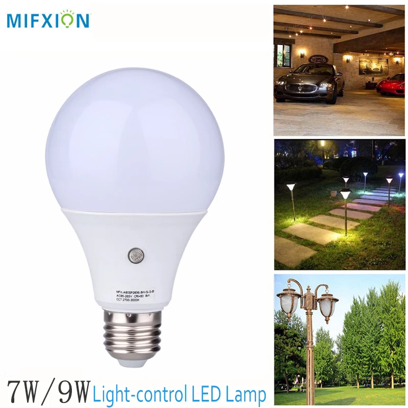 

MIFXIN 7W/9W E27 LED Sensor Light Bulb Auto light-control LED Lamp Bulb Automatic Light sensor energy-saving Led Light Bulb